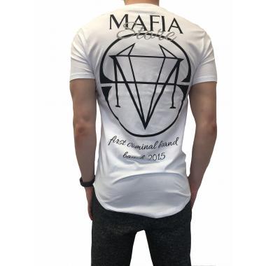 Pánské bílé tričko s potiskem Mafia Store