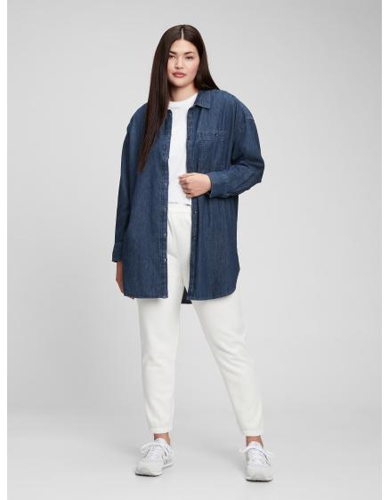 Džínová košile oversized