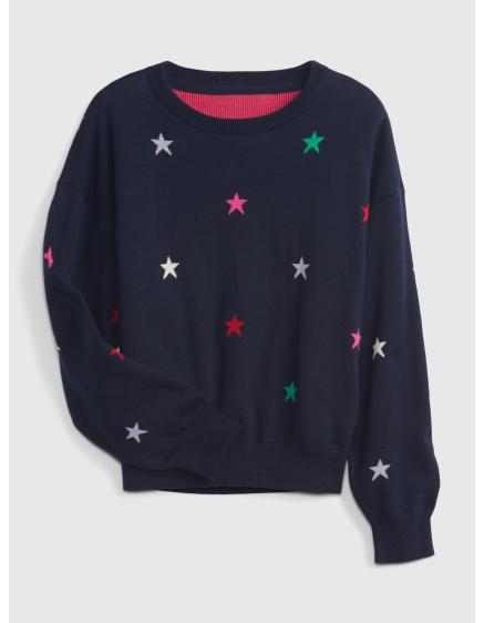 Dětský pletený svetr hvězdičky