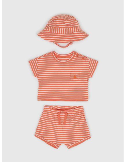 Levně Baby pruhovaný set organic