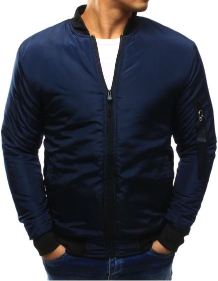 Pánská bunda bomber jacket tmavě modrá