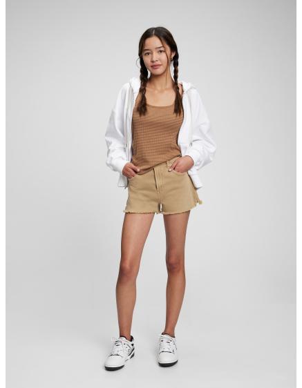 Levně Teen kraťasy high rise khaki