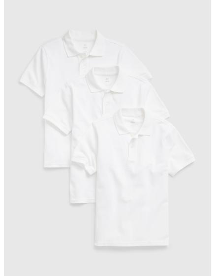 Dětská polo trička uniform organic, 3 ks