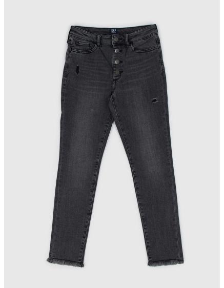 Levně Dětské džíny jegging s knoflíky
