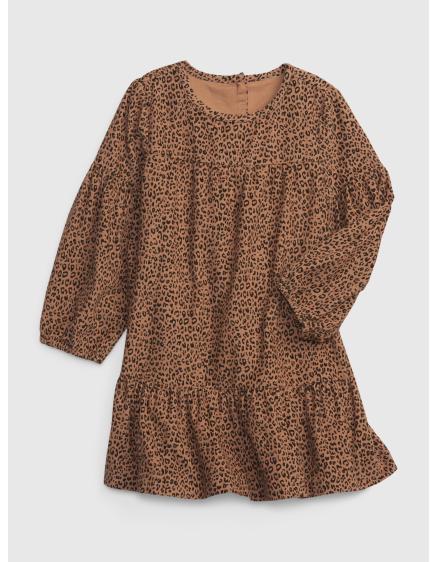 Dětské šaty se vzorem leopard