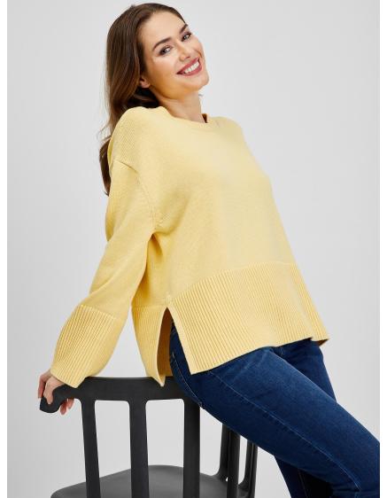 Pletený svetr s rozparky