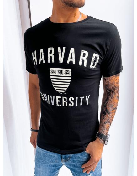 Pánské tričko s potiskem HARVARD černé