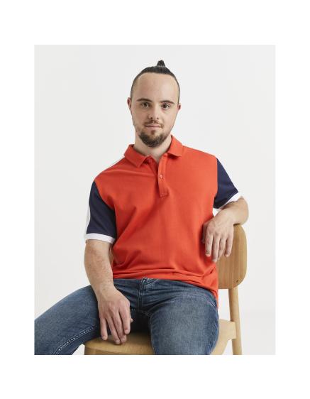 Levně Polo tričko Veblock s barevným rukávem