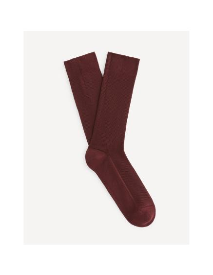 Vysoké ponožky Sipique z bavlny Supima® Vínová