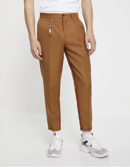 Levně Vlněné kalhoty Nozip