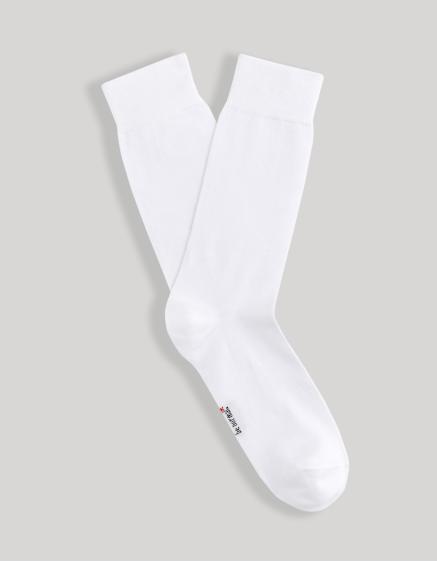 Vysoké ponožky bavlna Supima® Bílá ON