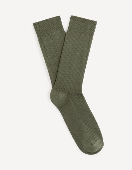 Levně Vysoké ponožky Riqlo Khaki O