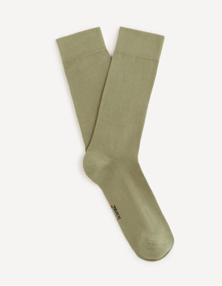 Vysoké ponožky bavlna Supima® Khaki O