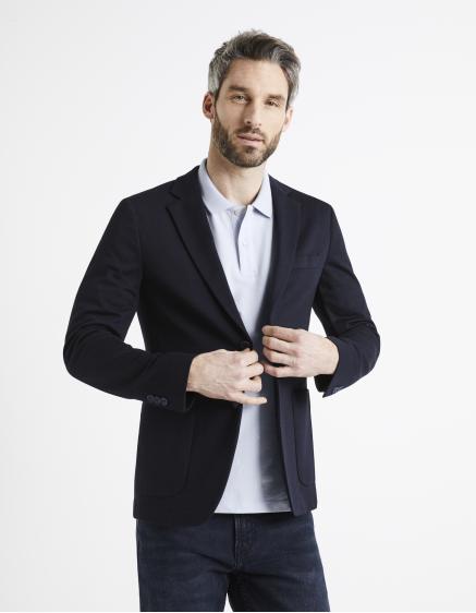 Levně Celio Úpletový blazer Dujess1 Tmavě modrá