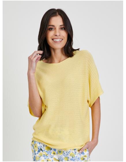 Žlutý lehký svetr