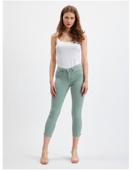 Světle zelené dámské skinny fit džíny ORSAY 32