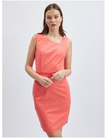 Korálové dámské pouzdrové šaty ORSAY 44