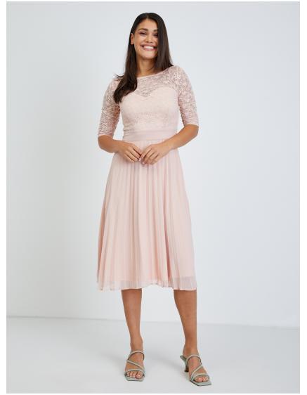 Světle růžové dámské šaty ORSAY 34