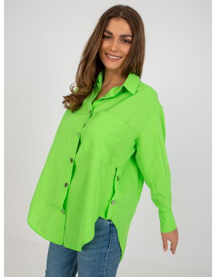 Dámská košile s kapsami FRIKA světle zelená