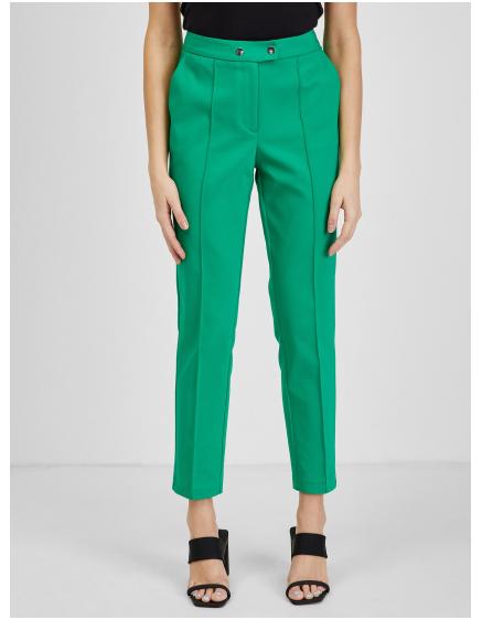 Zelené dámské kalhoty