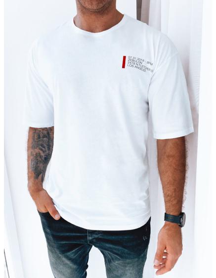 Pánské tričko s potiskem LIST bílé