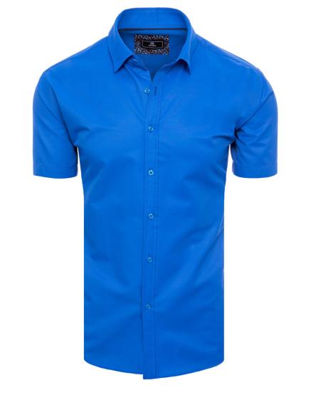 Pánská košile s krátkým rukávem OVE chrpově modrá