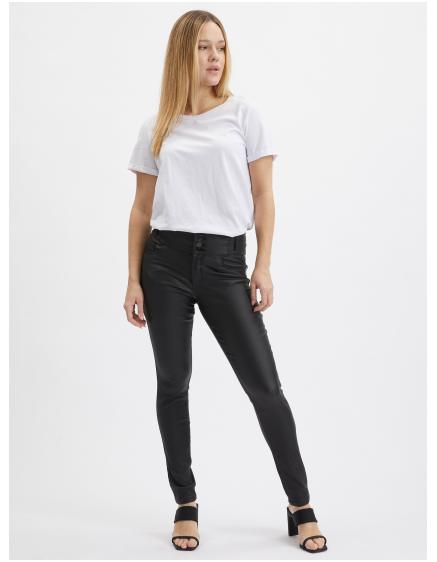 Levně Černé dámské skinny fit kalhoty