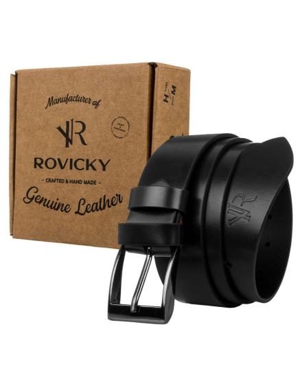 Pánský kožený opasek ROVICKY RPM-27-PUM