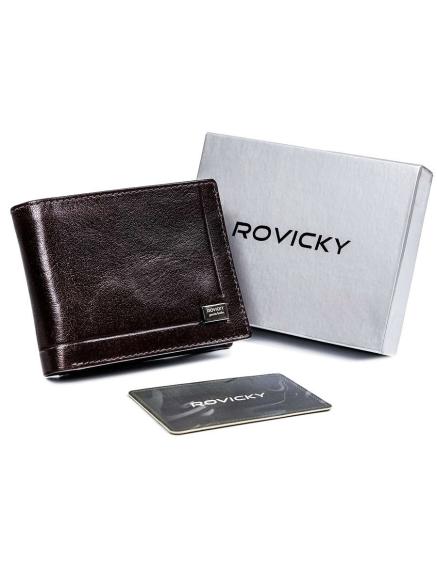 Pánská kožená peněženka Rovicky CPR-021-BAR RFID