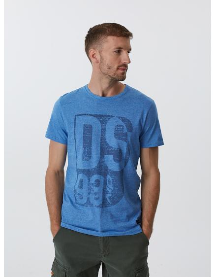 Pánské tričko s potiskem LAIRD VII S1813 modré