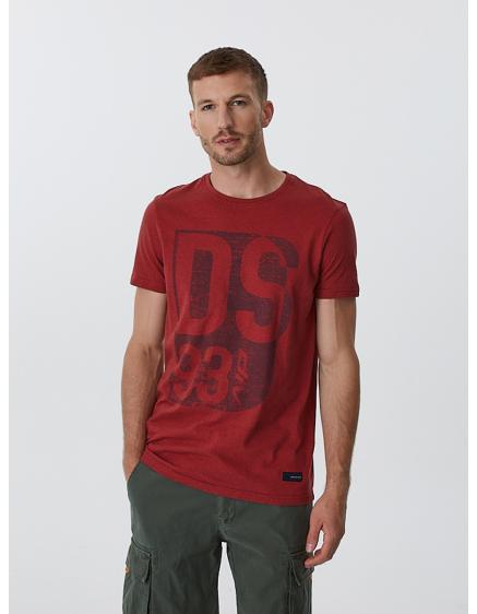 Pánské tričko s potiskem LAIRD VII S1813 červené