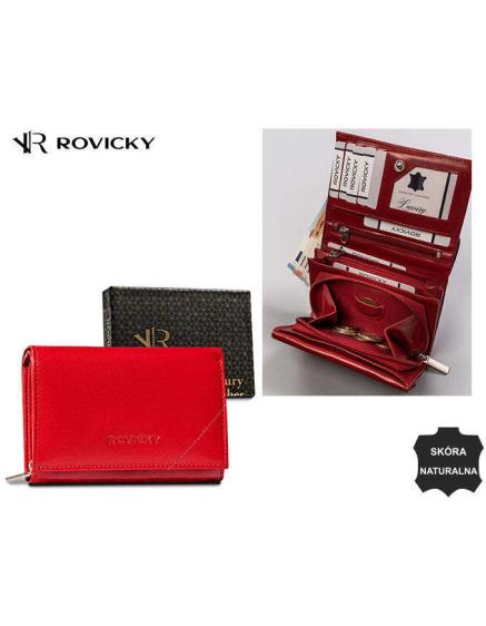 Dámská kožená peněženka R-RD-38-GCL Červená