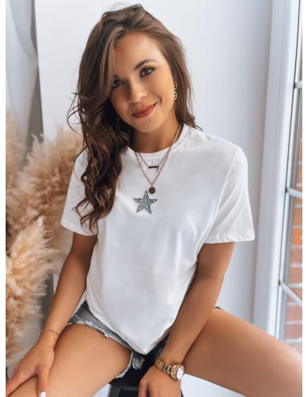 Levně Dámské tričko STAR POWDER ecru