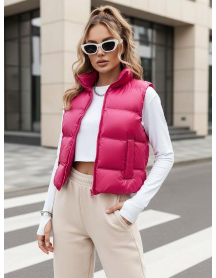 Levně Dámská sportovní vesta RASBERRY BUSH fuchsiová