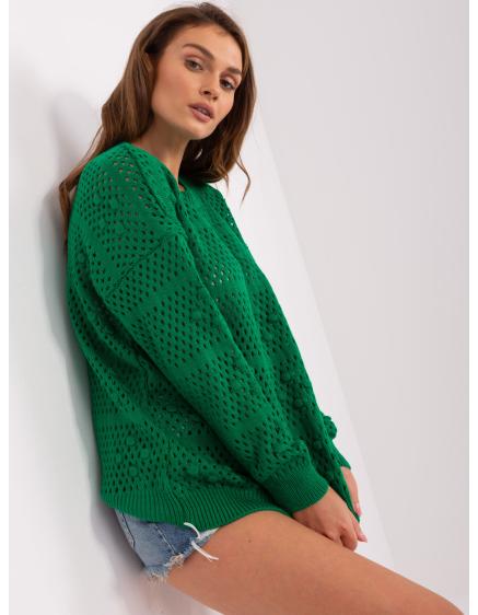 Dámský svetr s dlouhým rukávem ALANA zelený