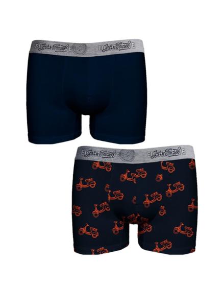 Levně Pánské boxerky John Frank JF2BEF25 2Pack