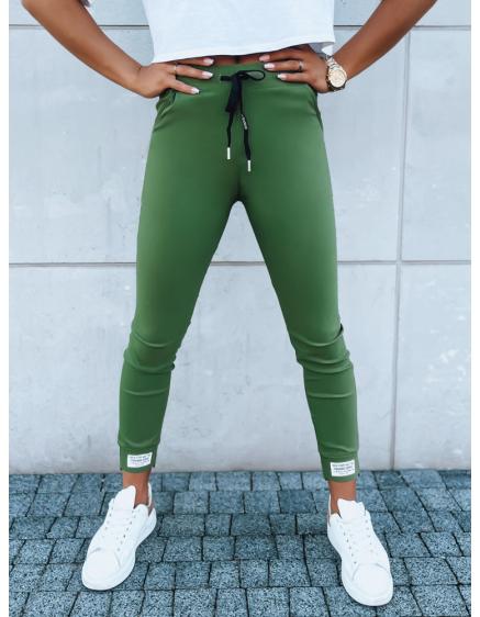 Dámské sportovní kalhoty VELVET SKY zelené