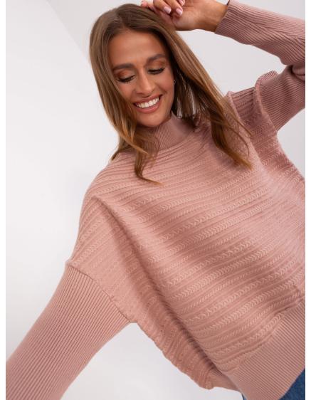Dámský svetr s plédy FINIAN růžový