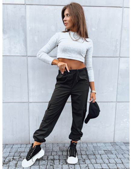 Levně Dámské padákové kalhoty Couture QUEEN černé