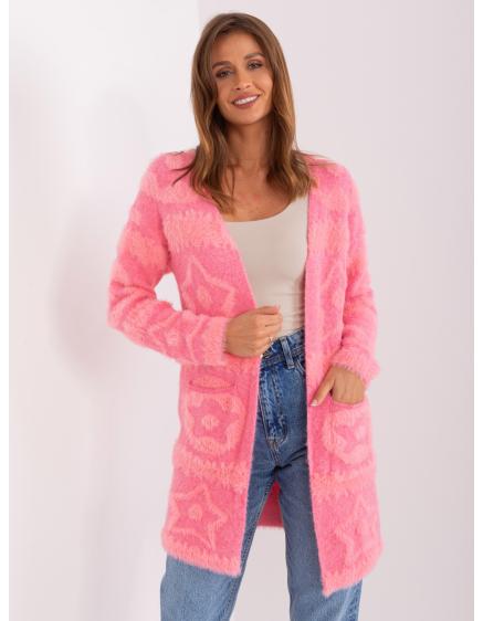 Dámský svetr s kapsami ENDLA růžový