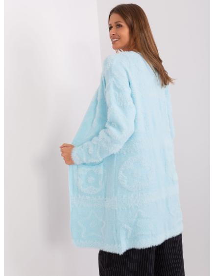 Dámský svetr pro ženy vzorovaný SULD světle modrý