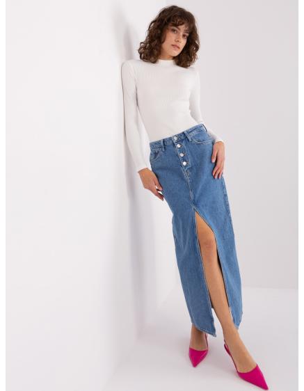 Levně Dámská halenka s polovičním rolákem BASIC FEEL GOOD ecru