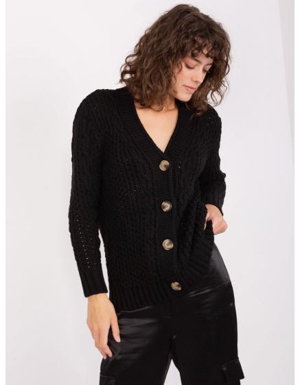 Dámský pulover z vlněné příze IAR černý