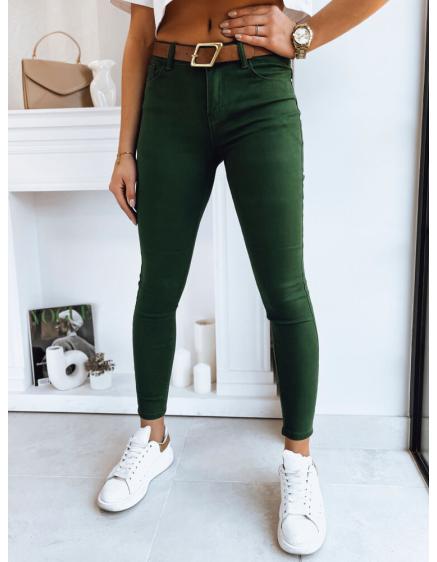 Dámské džínové kalhoty LODGE tmavě zelené