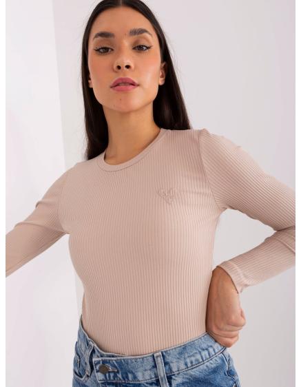Levně Dámská halenka BASIC FEEL GOOD béžová
