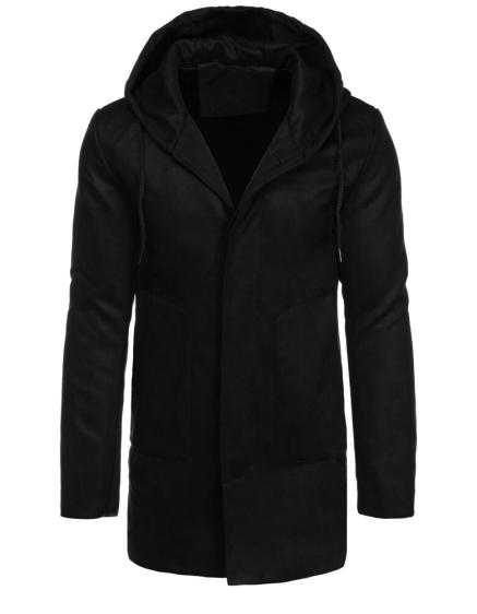 Pánský kabát jednořadový zimní KOTAS černý