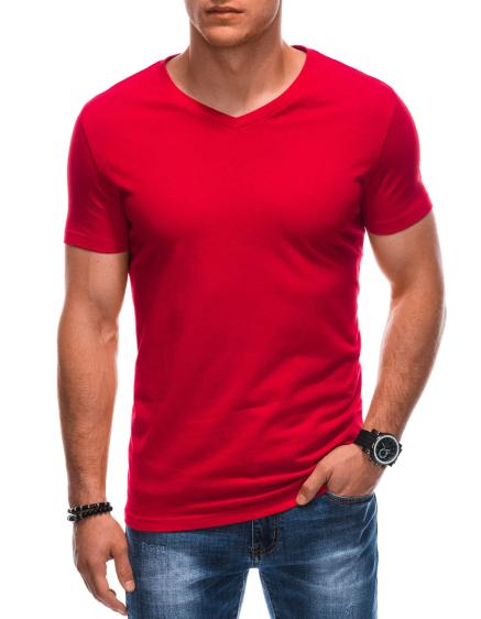 Pánské tričko s výstřihem do V EM-TSBS-0101 červené