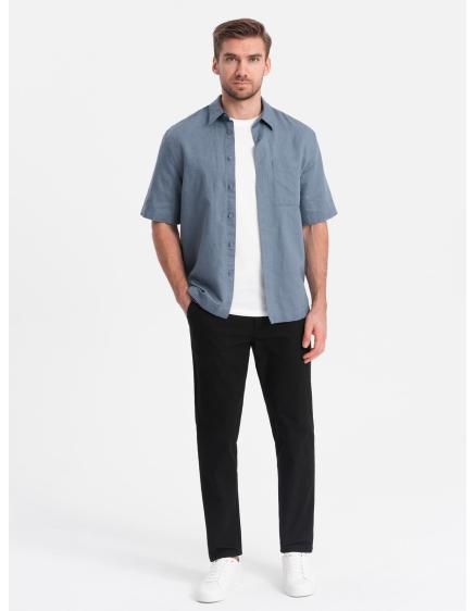 Levně Pánské chino kalhoty SLIM FIT černé