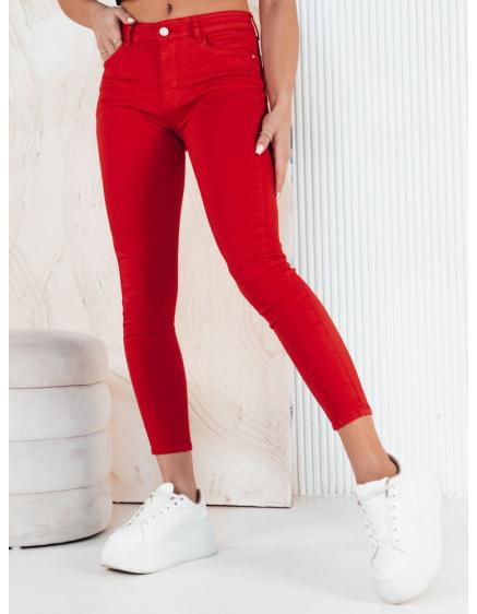 Dámské džínové kalhoty CLARET červené