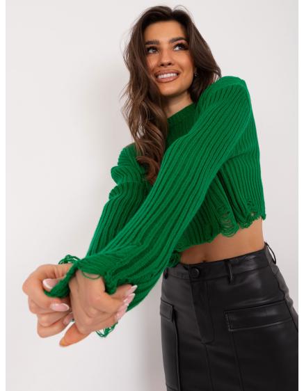 Dámský svetr nadměrné velikosti OSA zelený